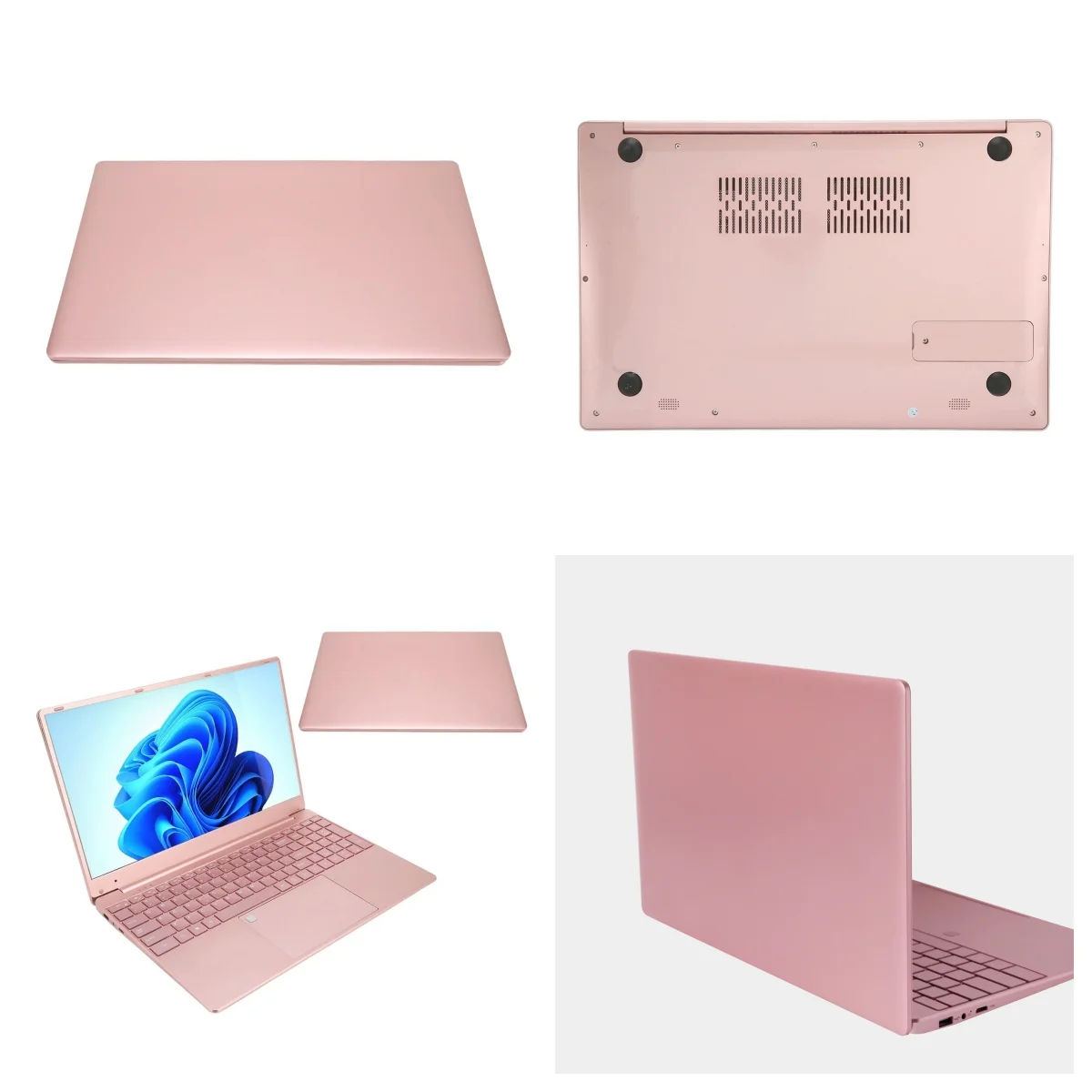 15.6 Pink Laptop, Windows 11 Pro, Office 2024 Intel Celeron ADL-N5095, 16GB RAM, 512GB SSD, Ultra-Thin and Lightweight student Notebook PC Computer for Work, Backlit Keyboard, WiFi 5, BT 5.0 - Image 8