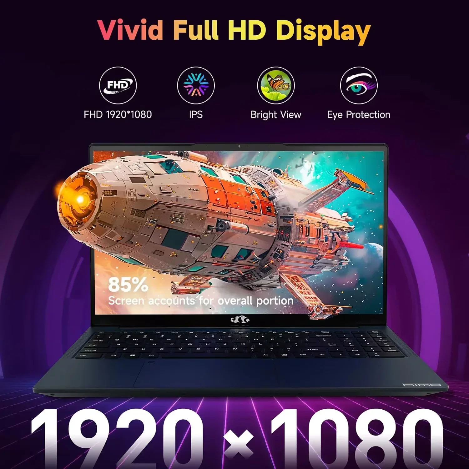 15.6"FHD-Business-Laptop Windows 11 AMD R5 3500U Processor Backlit Keyboard Fast Charging Fingerprint 16GB RAM 1TB SSD Stylish Practical Laptop for Work Study Life 1 Years Warranty Rose Gold - Image 3
