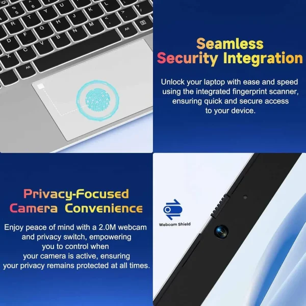 2025 Newest 17.3 inch Business Laptop 16GB RAM 1TB SSD Intel 6 Cores i3-1215U(Up to 4.40 GHz)IPS FHD Business-Laptop Backlit Keyboard,WiFi 6 BT5.2, 65W Type-C,Fingerprint Windows 11 computer - Image 5