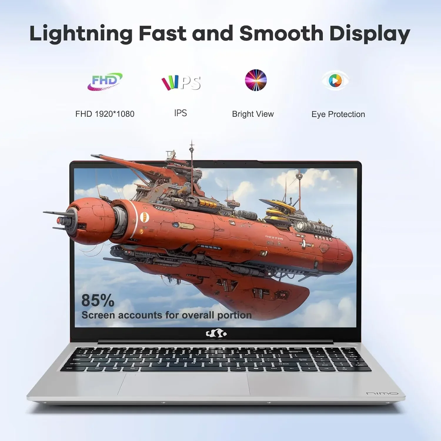 15.6" IPS FHD Business-Laptop, 8 Cores Intel i5-12450H (Beat i7-11800H, Up to 4.4GHz) 16GB RAM 1TB SSD Backlit Keyboard Computer, 100W Type C Fingerprint WiFi 6 Win 11 Red - Image 6