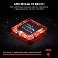 15.6 Business-gaming-Laptop 6-Cores AMD Ryzen 5 6600H 660M 6nm GPU 32GB DDR5 1TB SSD(Beat i5-12450H up to 4.5GHz)100W Type-C FHD IPS Laptop-Computer with Fingerprint Backlit Keyboard WiFi5 Win11 - Image 5
