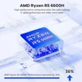 15.6 Business-gaming-Laptop 6-Cores AMD Ryzen 5 6600H 660M 6nm GPU 32GB DDR5 1TB SSD(Beat i5-12450H up to 4.5GHz)100W Type-C FHD IPS Laptop-Computer with Fingerprint Backlit Keyboard WiFi5 Win11 - Image 6