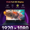 15.6" FHD-Business-Laptop, 32GB RAM 1TB SSD AMD Ryzen 5(Beat i3-1215U, 4 Cores Up to 3.7GHz) 65W Type-C Fingerprint Backlit Keyboard IPS-Computer, Wi-Fi 5 BT5.2 Numpad Win 11,Blue - Image 5
