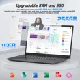 15.6" Student-Laptop, 13th Gen Intel N150,16GB RAM 256GB SSD(Beat to i3-1115G4, Up to 3.6GHz), Backlit Keyboard Fingerprint FHD Computer Wi-Fi 6 BT5.2 65W Type-C - Image 4