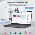 15.6" Student-Laptop, 13th Gen Intel N150,8GB RAM 256GB SSD(Beat to i3-1115G4, Up to 3.6GHz), Backlit Keyboard Fingerprint FHD Computer Wi-Fi 6 BT5.2 65W Type-C - Image 4