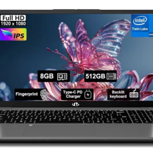 15.6" Student-Laptop, 13th Gen Intel N150,8GB RAM 512GB SSD(Beat to i3-1115G4, Up to 3.6GHz), Backlit Keyboard Fingerprint FHD Computer Wi-Fi 6 BT5.2 65W Type-C