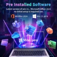 14.1" Windows 11 Pro Laptops Computer Office 2024 6GB RAM 512GB SSD 2.6 GHz Business Computer for Work WiFi5 BT 4.2 - Image 2