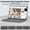 17.3" IPS FHD-Student-Laptop- 16GB RAM 512GB SSD, Intel Pentium 4 Cores N100(Beat i3-1115G4, Up to 3.4GHz) Computer with 65W Type-C 2 Years Warranty Fingerprint Backlit Keyboard Wi-Fi 6 BT5.2 - Image 6
