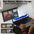 17.3" IPS FHD-Student-Laptop- 16GB RAM 1TB SSD, Intel Pentium 4 Cores N100(Beat i3-1115G4, Up to 3.4GHz) Computer with 65W Type-C 2 Years Warranty Fingerprint Backlit Keyboard Wi-Fi 6 BT5.2 - Image 4