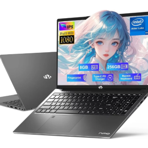 17.3" IPS FHD-Student-Laptop- 8GB RAM 256GB SSD, Intel Pentium 4 Cores N100(Beat i3-1115G4, Up to 3.4GHz) Computer with 65W Type-C 2 Years Warranty Fingerprint Backlit Keyboard Wi-Fi 6 BT5.2