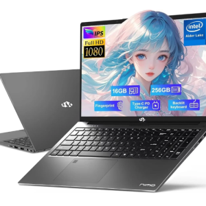 17.3" IPS FHD-Student-Laptop- 16GB RAM 256GB SSD, Intel Pentium 4 Cores N100(Beat i3-1115G4, Up to 3.4GHz) Computer with 65W Type-C 2 Years Warranty Fingerprint Backlit Keyboard Wi-Fi 6 BT5.2