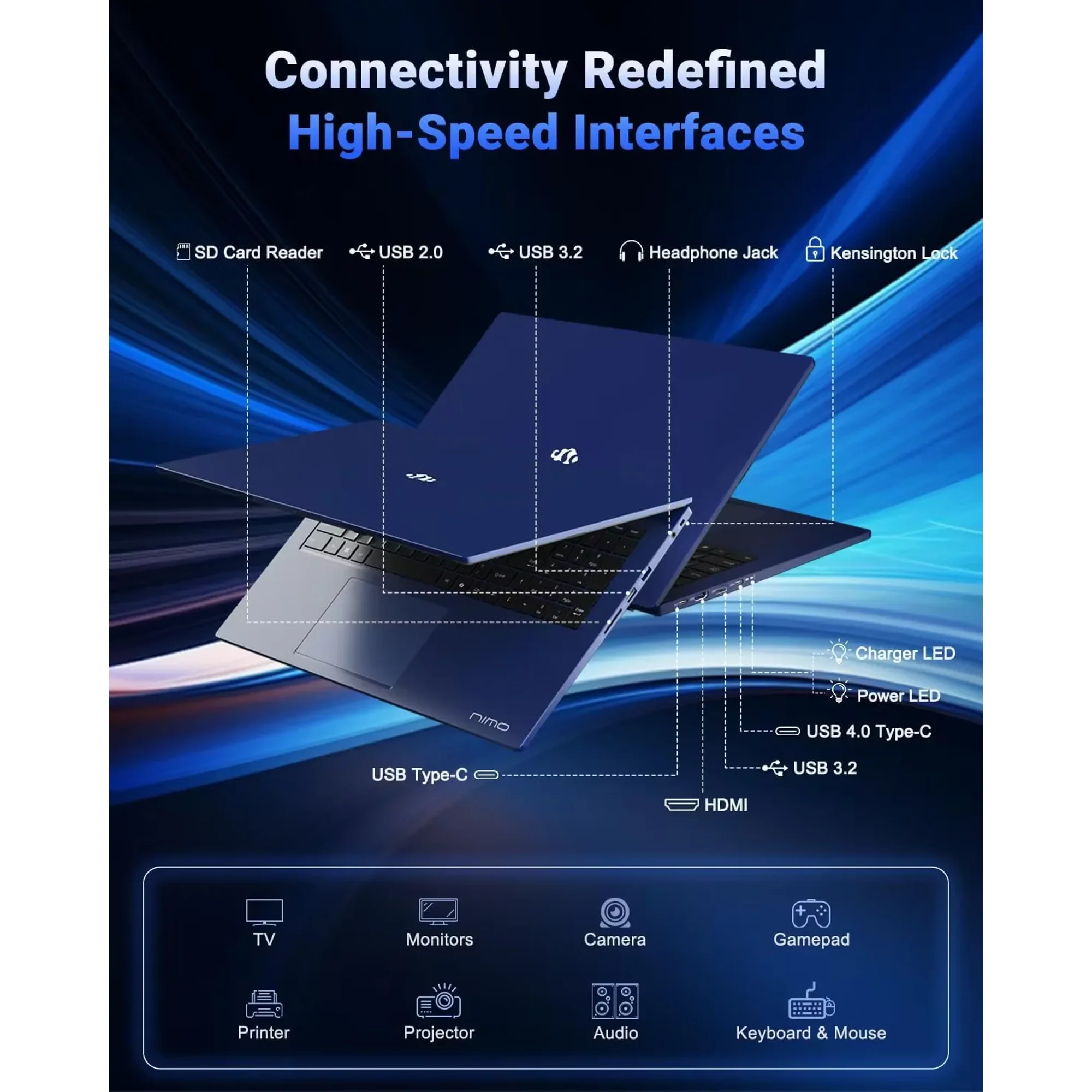 17.3" IPS FHD New Gaming Laptop, AMD Ryzen 7 8745HS 16GB DDR5 RAM 1TB SSD ( up to 4.9GHz) Radeon 780M Graphics Business Computer with 100W Type-C Backlit Keyboard, Fingerprint USB-C 4.0 - Image 8