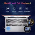2025 Newest Laptop, 15.6-Inch FHD Display Laptop with Intel Quad Core-12th N100(Up to 3.4GHz), 16GB RAM 1TB ROM Business Laptop Computer, Fingerprint, Type C, Windows 11 Home(red) - Image 2