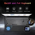 2025 Newest Laptop, 15.6-Inch FHD Display Laptop with Intel Quad Core-12th N100(Up to 3.4GHz), 16GB RAM 1TB ROM Business Laptop Computer, Fingerprint, Type C, Windows 11 Home(Gray) - Image 4