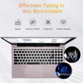 2025 Newest Laptop, 15.6-Inch FHD Display Laptop with Intel Quad Core-12th N100(Up to 3.4GHz), 16GB RAM 1TB ROM Business Laptop Computer, Fingerprint, Type C, Windows 11 Home(pink) - Image 2